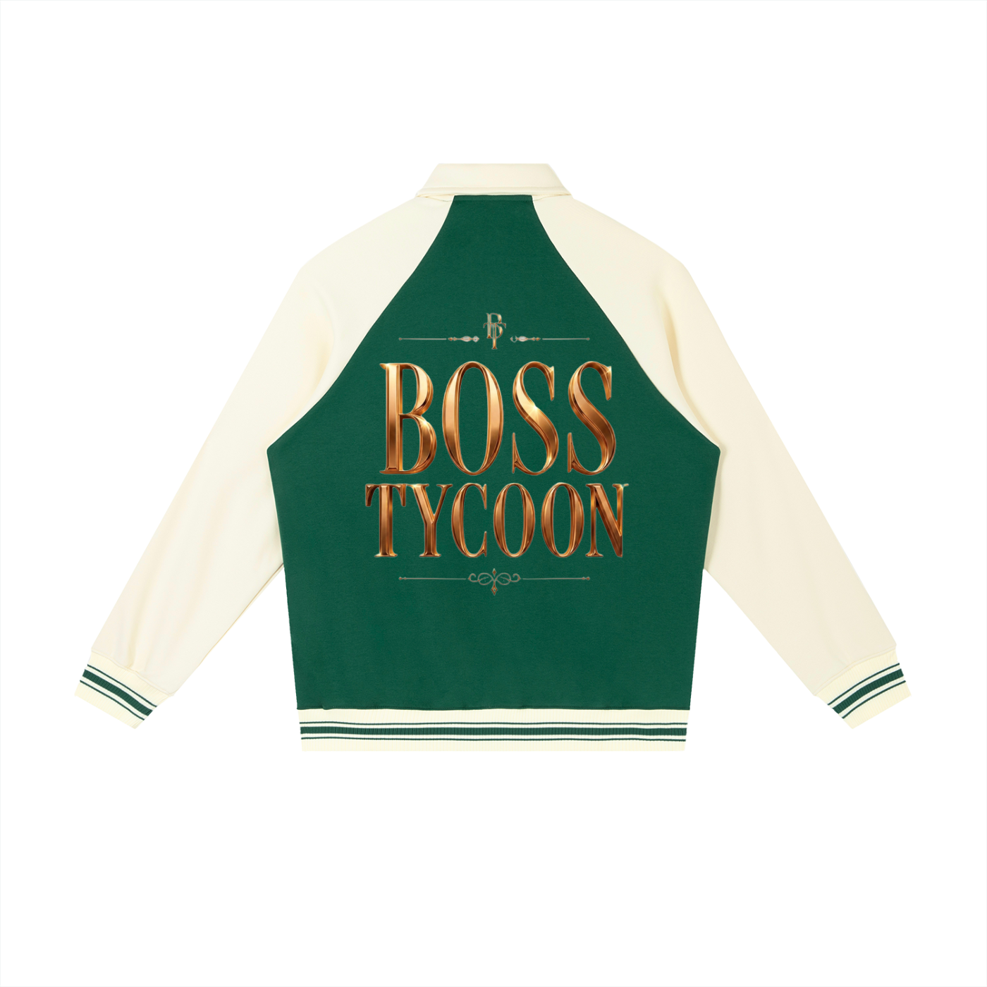 Contrast Raglan Sleeve Baseball Jacket