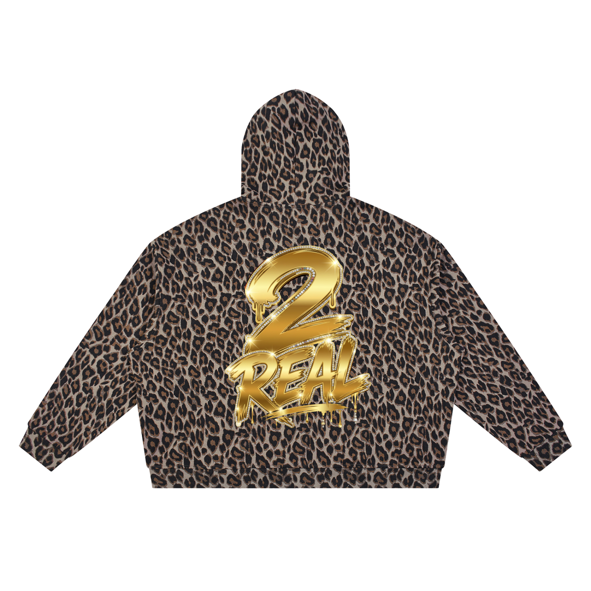 Unisex Leopard Full Zip Hoodie