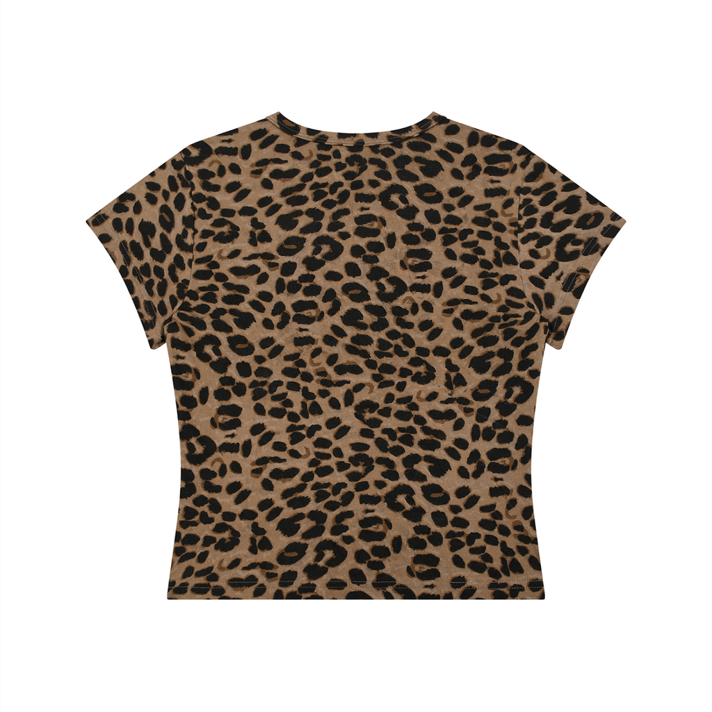 Women’s Leopard Print Crop T-Shirt dolly p. design