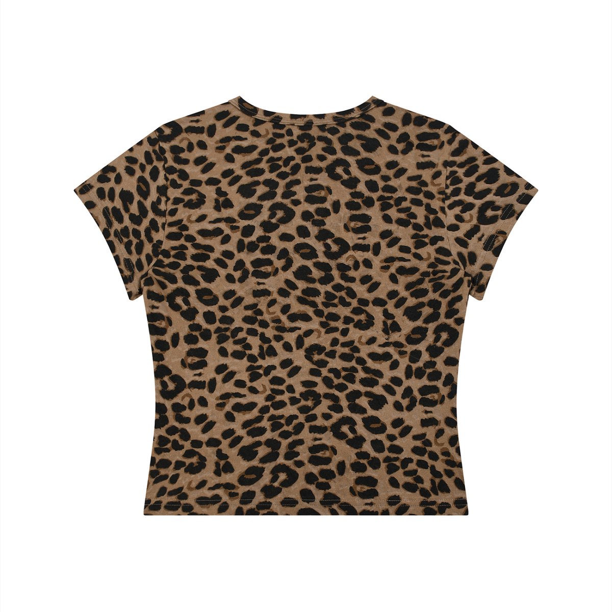 Women’s Leopard Print Crop T-Shirt dolly p. design