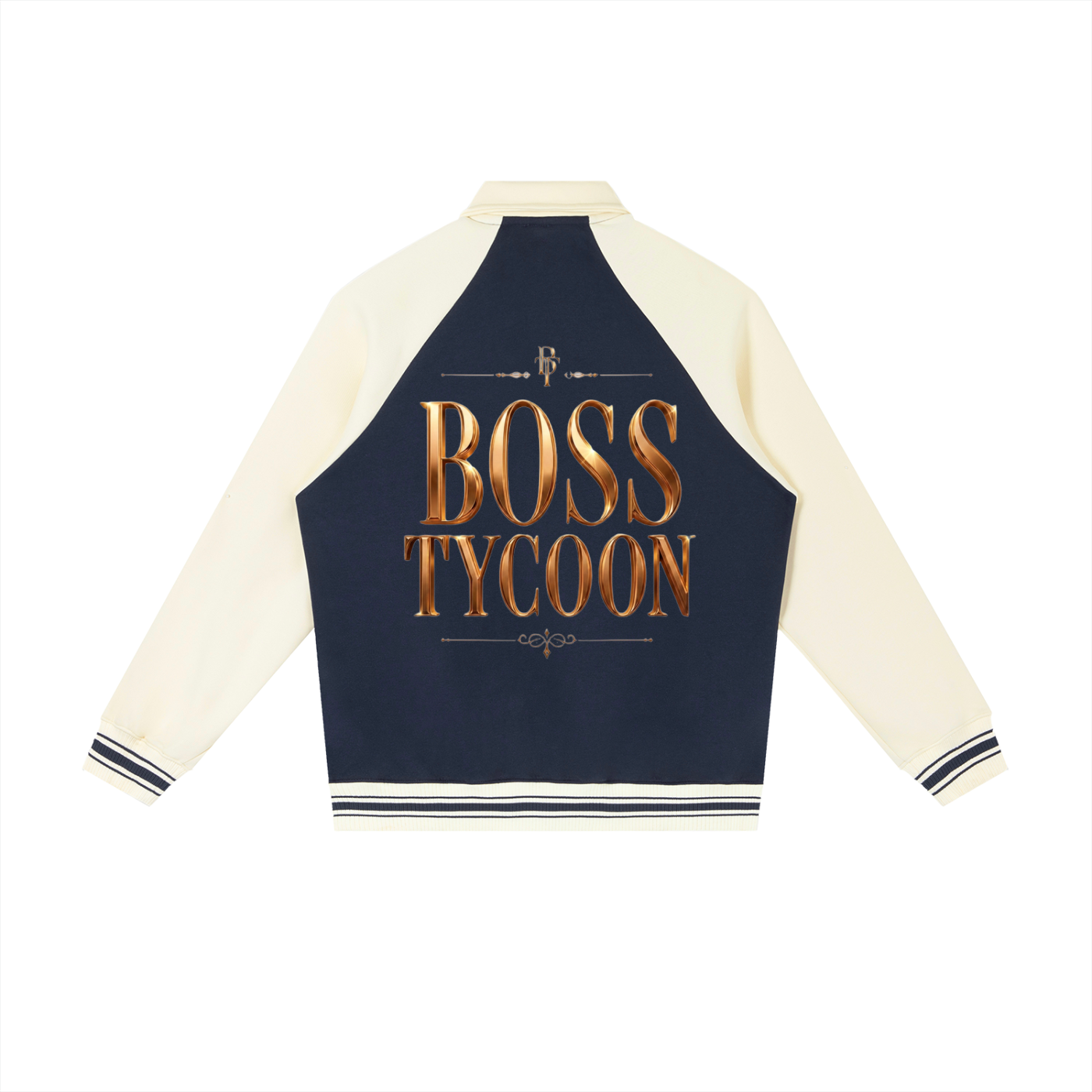 Contrast Raglan Sleeve Baseball Jacket