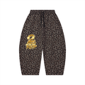 Unisex Leopard Barrel Leg Sweatpants