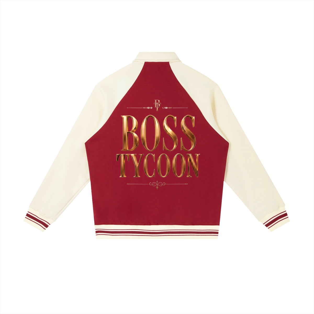 Contrast Raglan Sleeve Baseball Jacket
