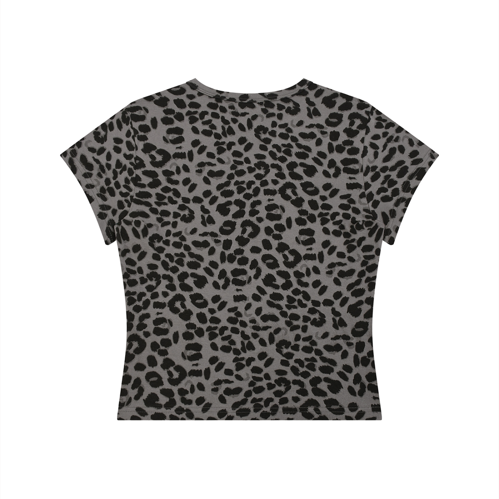 Women’s Leopard Print Crop T-Shirt dolly p. design